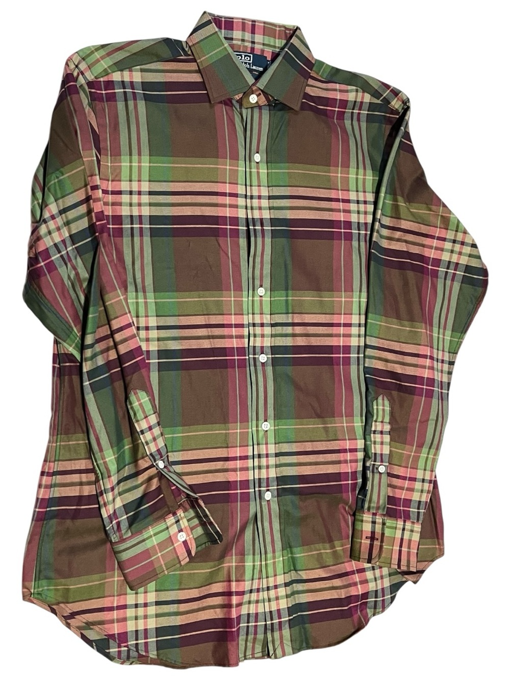 Polo Ralph Lauren Plaid Regent Classic Button Down Shirt in Medium